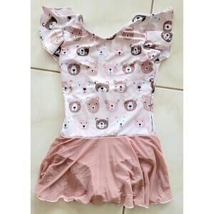 Bella Ballerina Boutique Teddy Bear Dance Leotard Girls Sz 3T-5T Excellent Cond